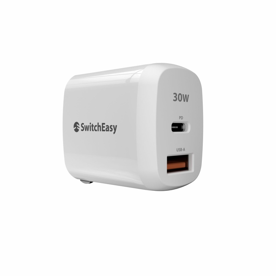 Hot SwitchEasy Powerbuddy 30W Fast Charging Wall Charger White