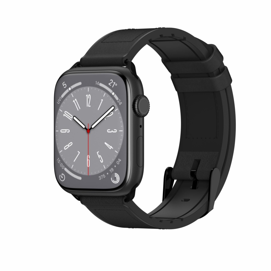 Best SwitchEasy Hybrid Silicone-Leather Apple Watch Band