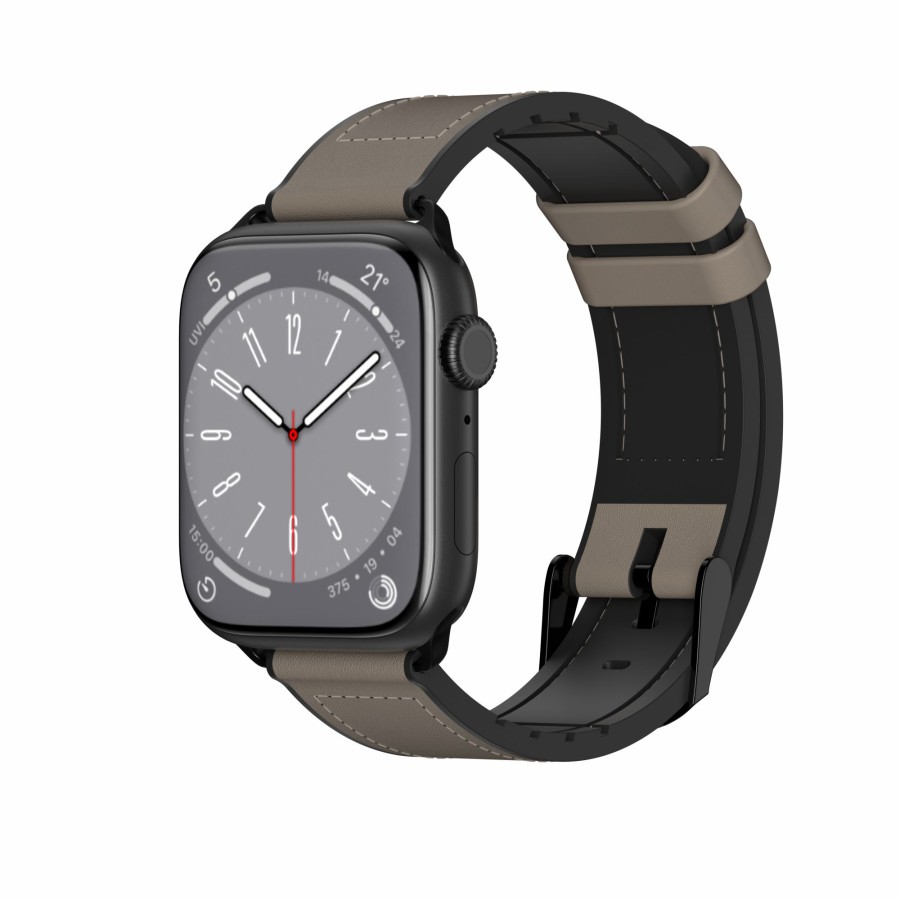 Wholesale SwitchEasy Hybrid Silicone-Leather Apple Watch Band