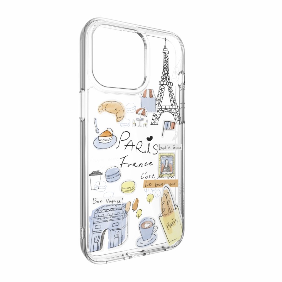 New SwitchEasy City Hand-Drawn Print Case With Airbarrier Shockproof Clear Iphone 15 Case | Magsafe