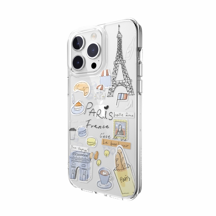 Wholesale SwitchEasy City Hand-Drawn Print Case With Airbarrier Shockproof Clear Iphone 15 Case | Magsafe