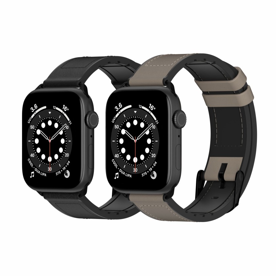 Wholesale SwitchEasy Hybrid Silicone-Leather Apple Watch Band