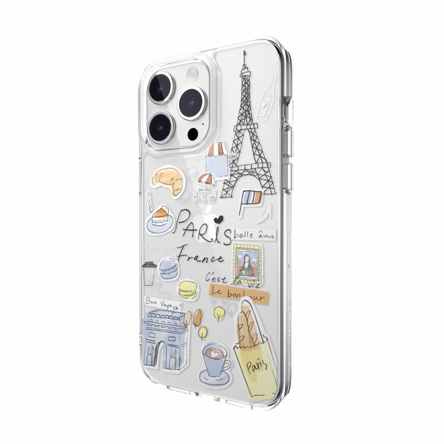 Best SwitchEasy City Hand-Drawn Print Case With Airbarrier Shockproof Clear Iphone 15 Case | Magsafe